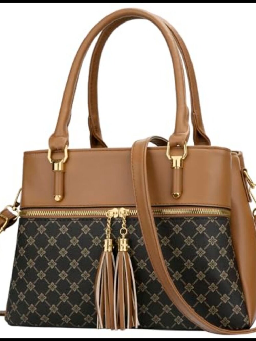 KKXIU Women's PU Leather Satchel Handbag Top Handle Purse